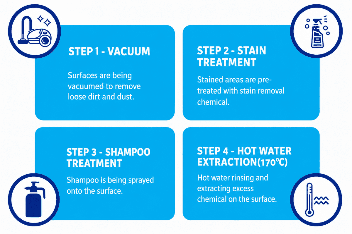 Carpet Solution Dubai's Carpet Cleaning Process